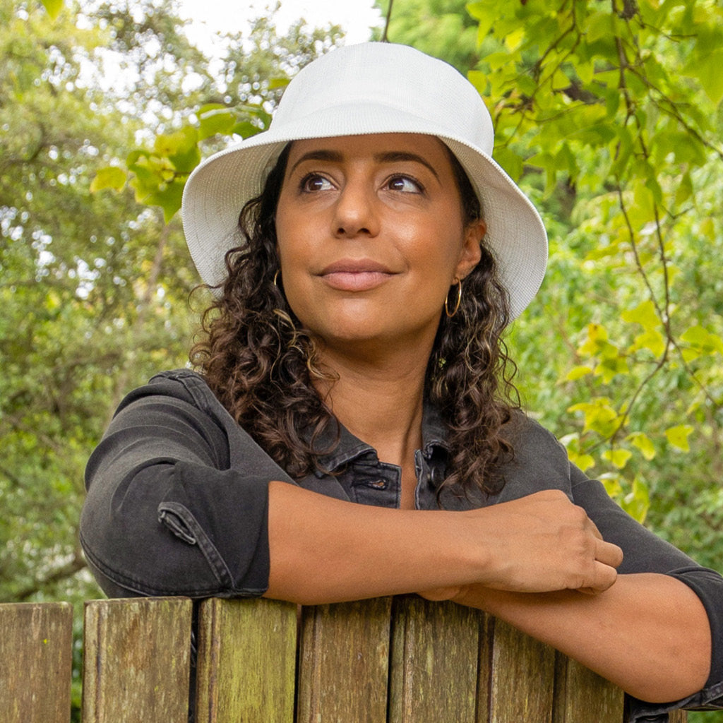 Tamzin Bucket Hat - White