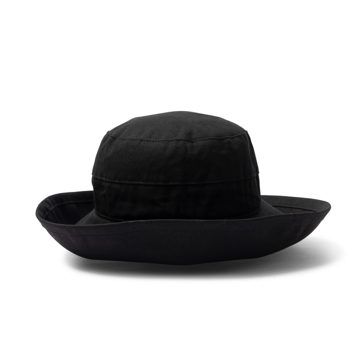 Cancer Council | Essential Traveller Hat - Brim Up | Black | UPF50+ Protection