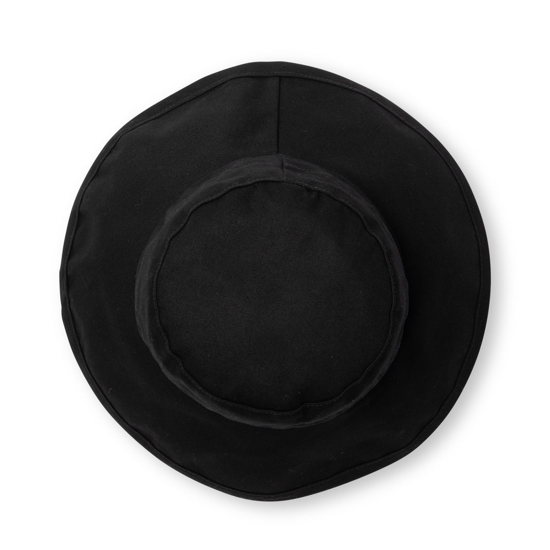 Cancer Council | Essential Traveller Hat - Top | Black | UPF50+ Protection