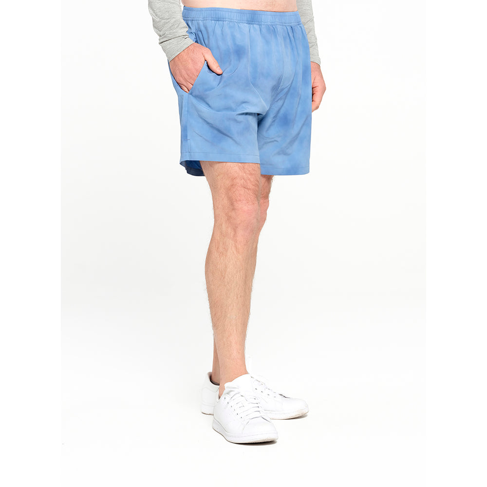 Cancer Council | Mens Active Shorts - Angle Pocket | Blue | UPF50+ Protection