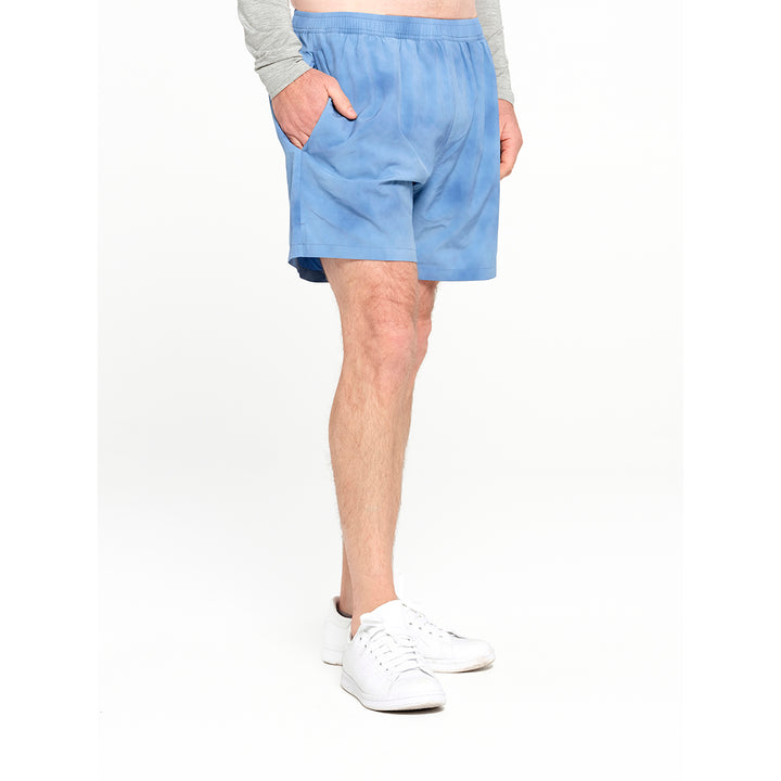 Cancer Council | Mens Active Shorts - Angle Pocket | Blue | UPF50+ Protection