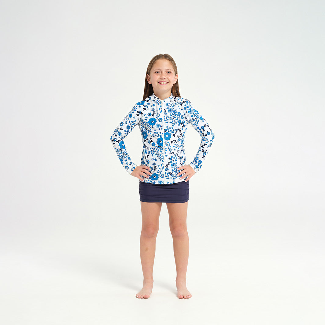 Cancer Council | 
Kids Bella LS Swim Jacket - Full Body |  UPF50+ Protection