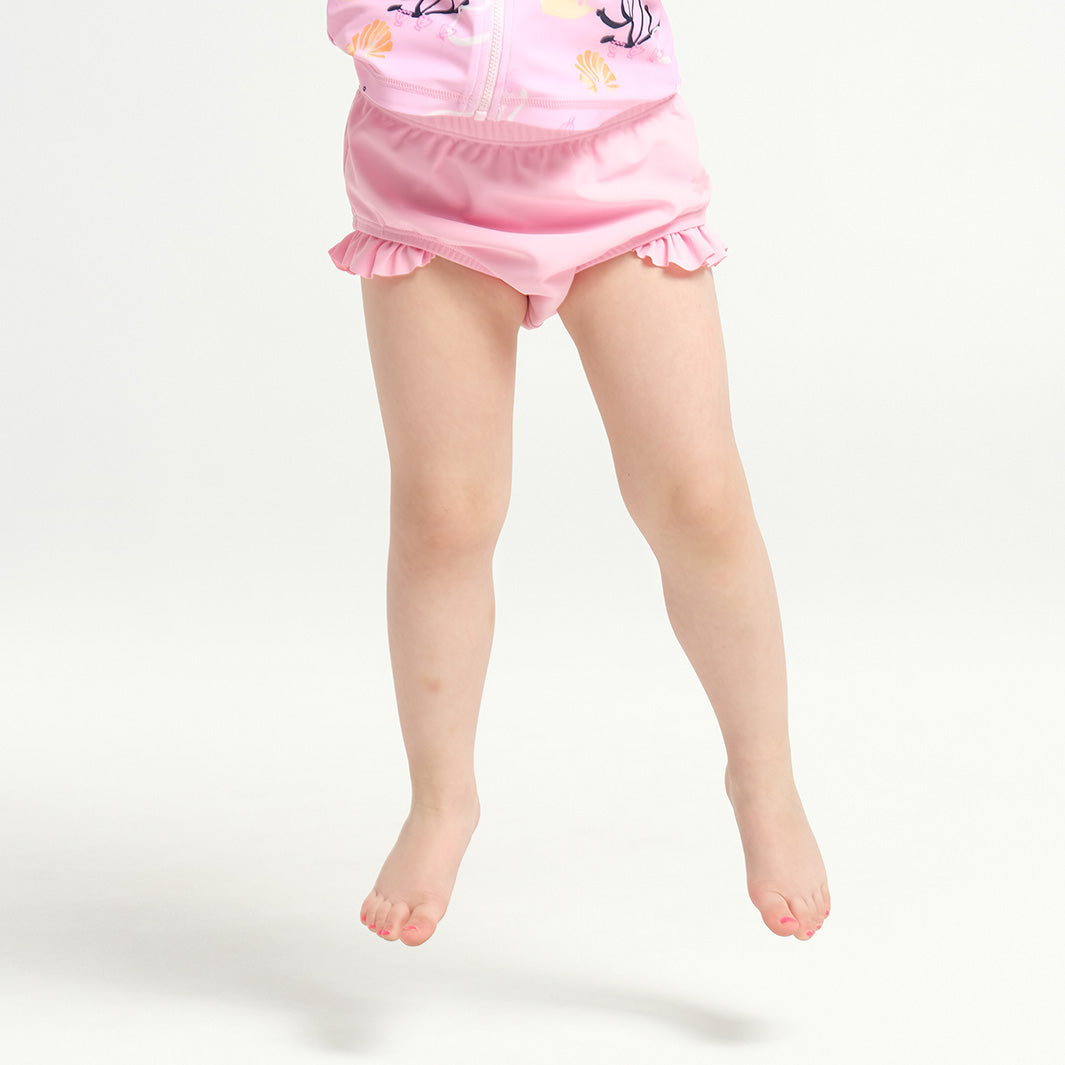 Cancer Council | 
Infant Swim Nappy - Sweet Lilac - Front |  UPF50+ Protection