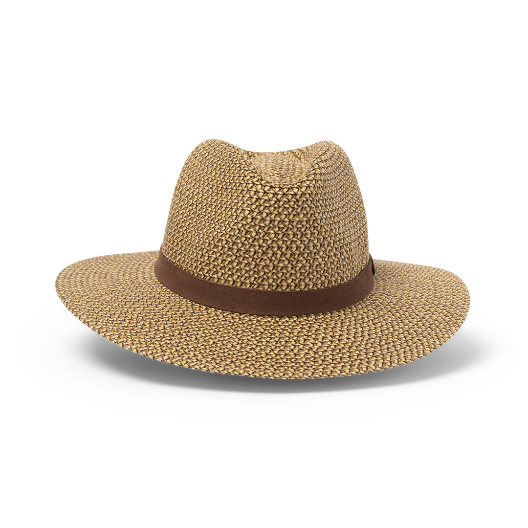 Cancer Council | Outback Lightweight Fedora - Front | Chocolate | UPF50+ Protection