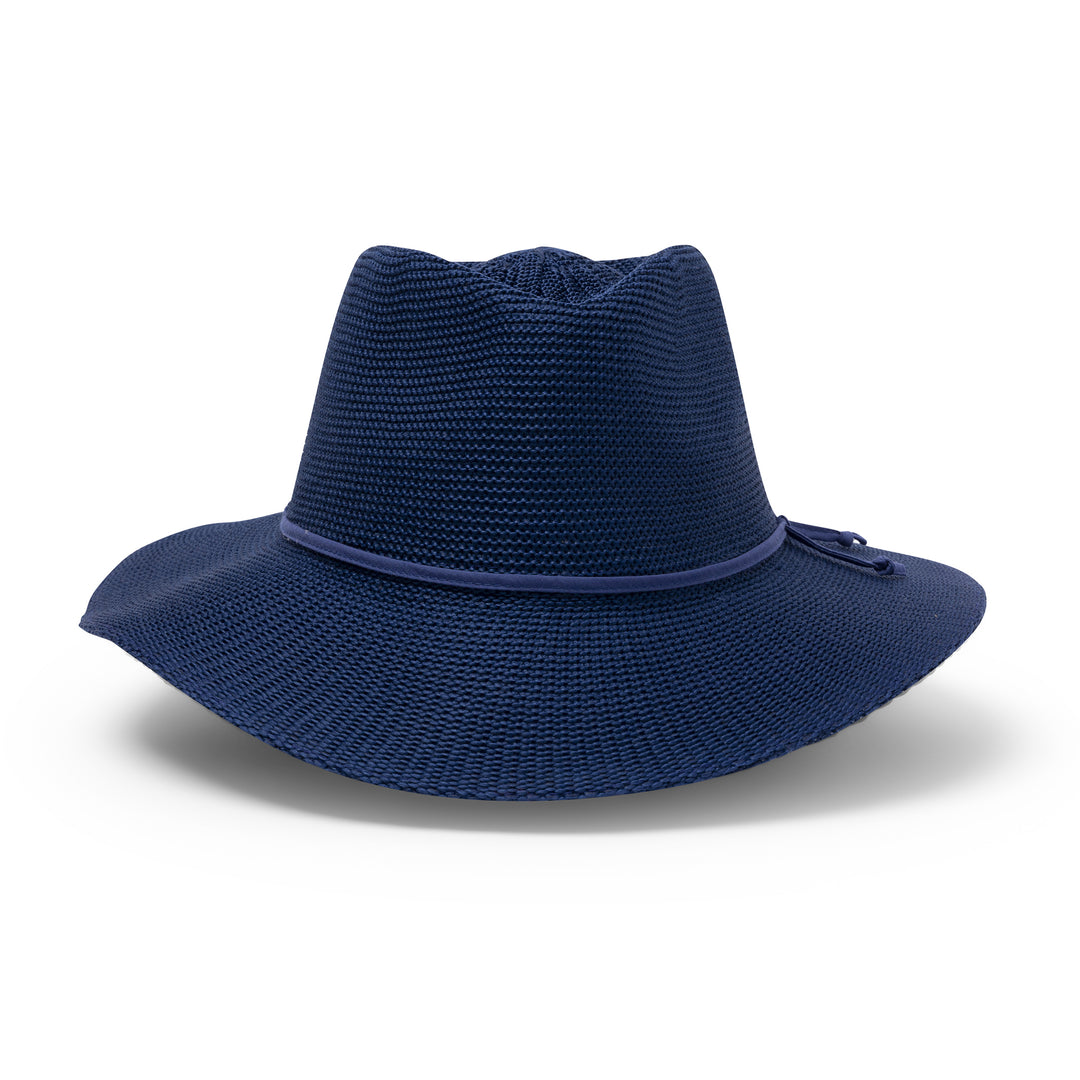 Cancer Council | Jacqui Mannish Hat - Front | Navy | UPF50+ Protection