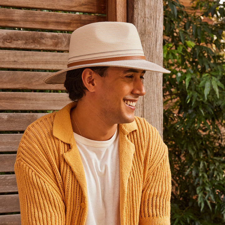 Cancer Council | Heritage Town & Country Hat - Lifestyle Male | Ivory/Bronze | UPF50+ Protection