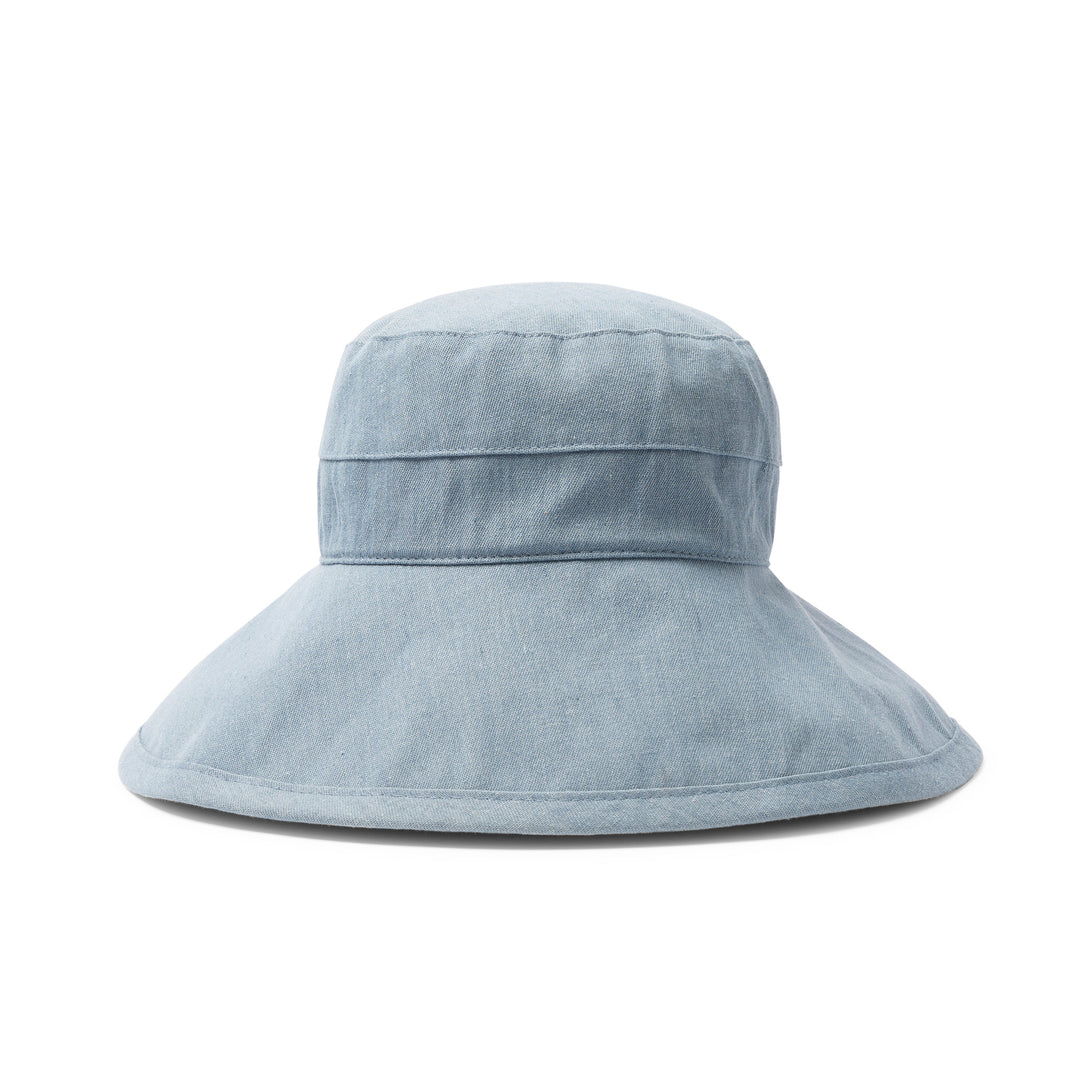 Cancer Council | Essential Traveller Hat - Down Brim | Denim Blue | UPF50+ Protection