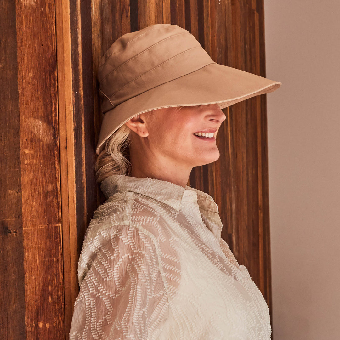 Emilia Cloche Hat - Beige