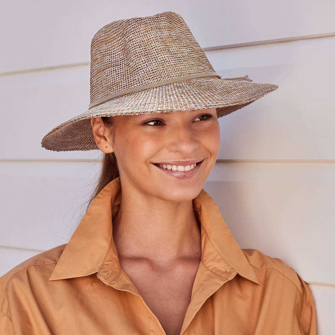 Cancer Council | Jacqui Mannish Hat - Lifestyle | Mixed Camel | UPF50+ Protection