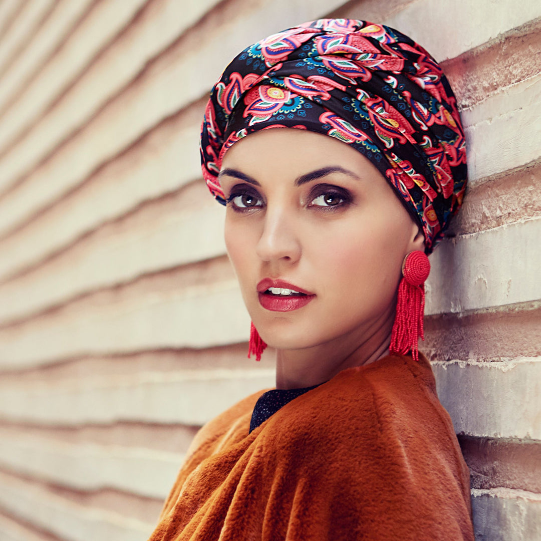 Christine Sapphire Boho Turban Set