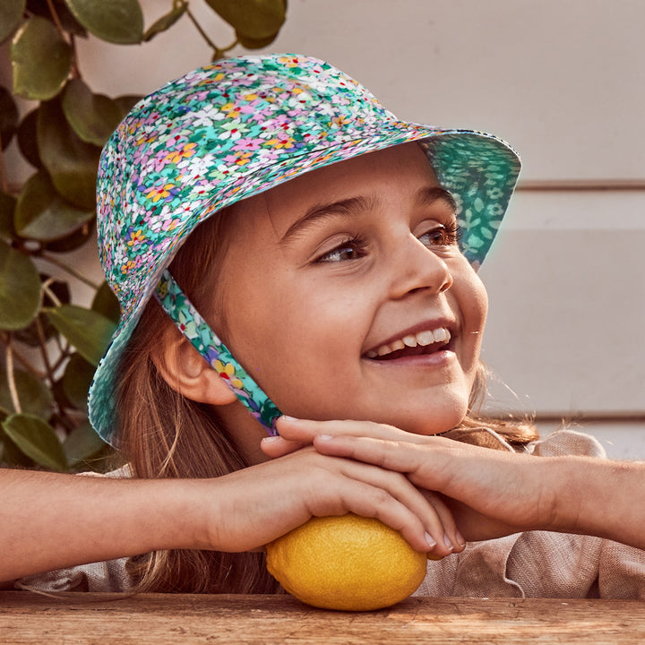 Cancer Council | Levi Bucket - Lifestyle | Green Floral | UPF50+ Protection