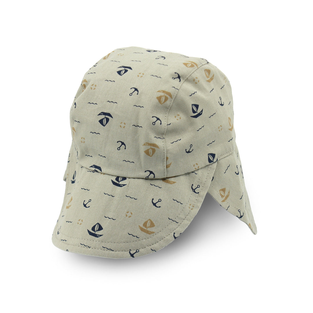 Cancer Council | Sandy Legionnaire Hat - Angle | Khaki Boats | UPF50+ Protection