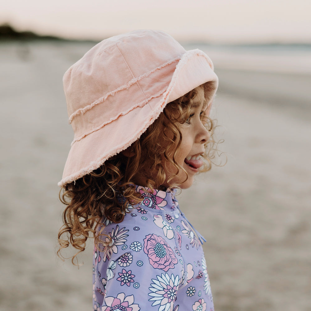 Cancer Council | Jinja Bucket Hat - Front | Pink | UPF50+ Protection