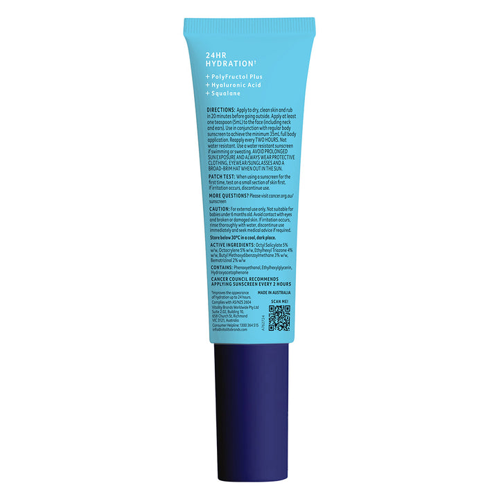 Hydration Boost SPF50+ 50ml - Back Tube