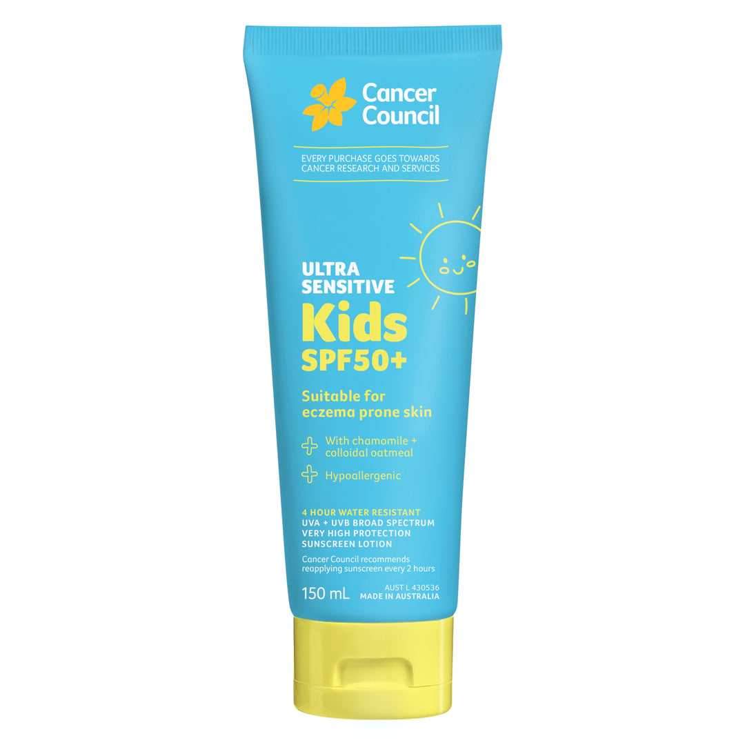 Ultra Sensitive Kids Sunscreen SPF50+ 150mL - Front Tube