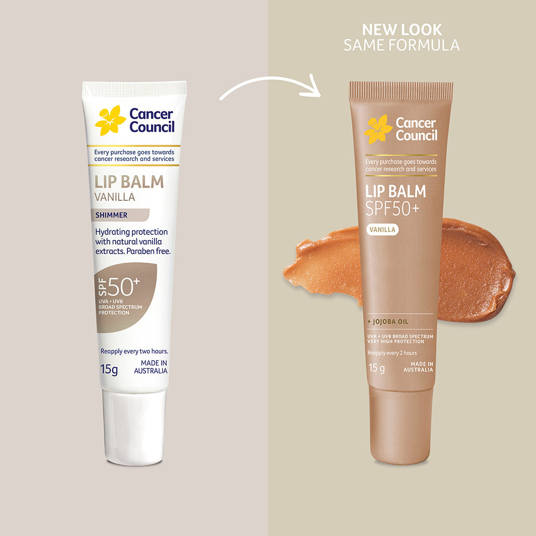 Vanilla Lip Balm | SPF50+ | Cancer Council | Changes