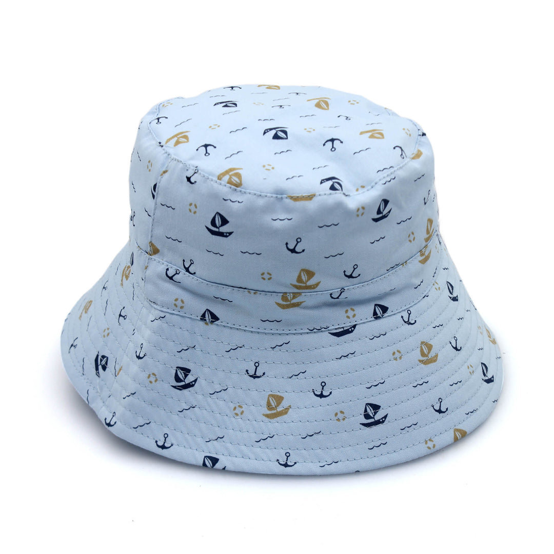 Cancer Council | Mario Bucket Hat | Blue Boats | UPF50+ Protection