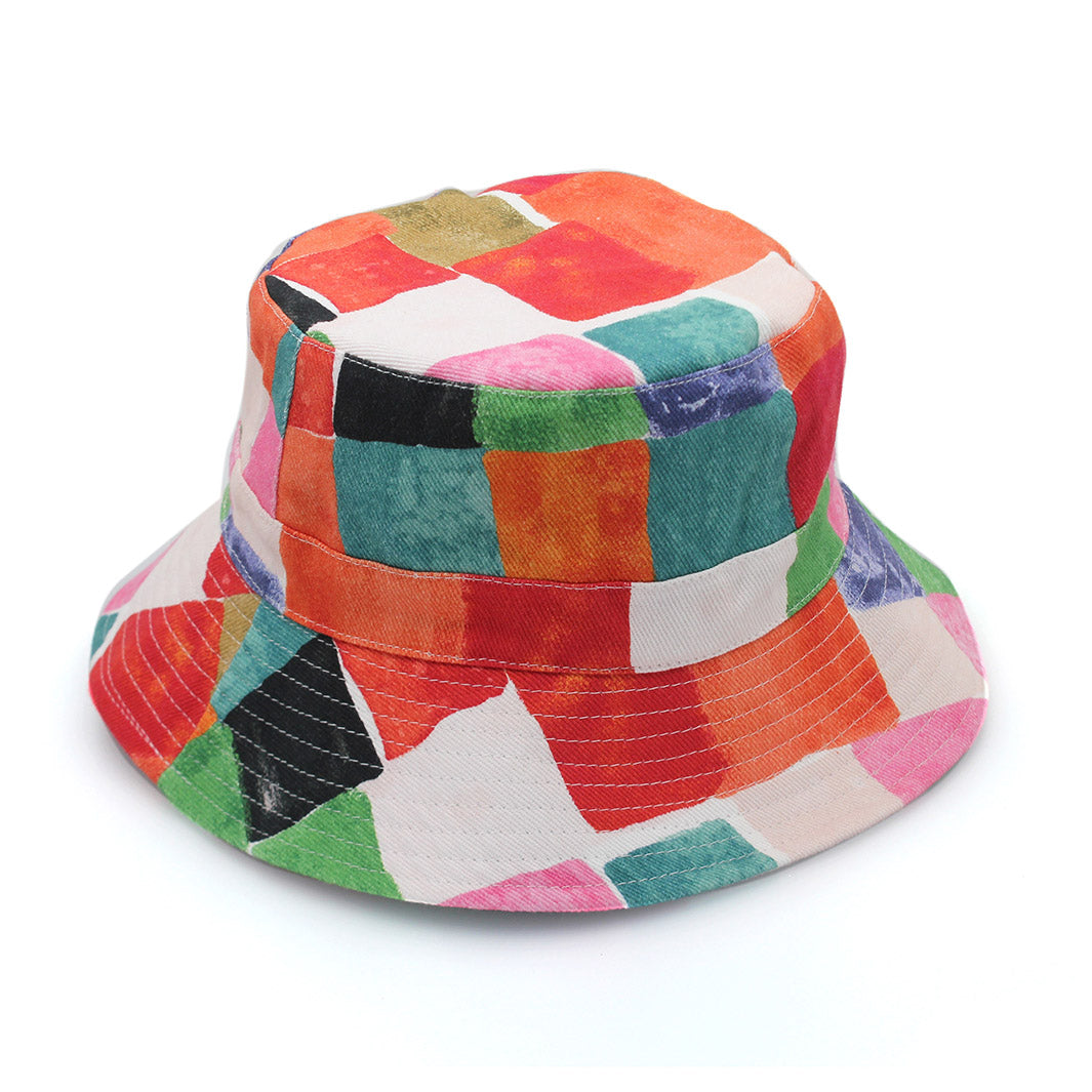 Cancer Council | Reggie Bucket Hat - Front | Abstract | UPF50+ Protection