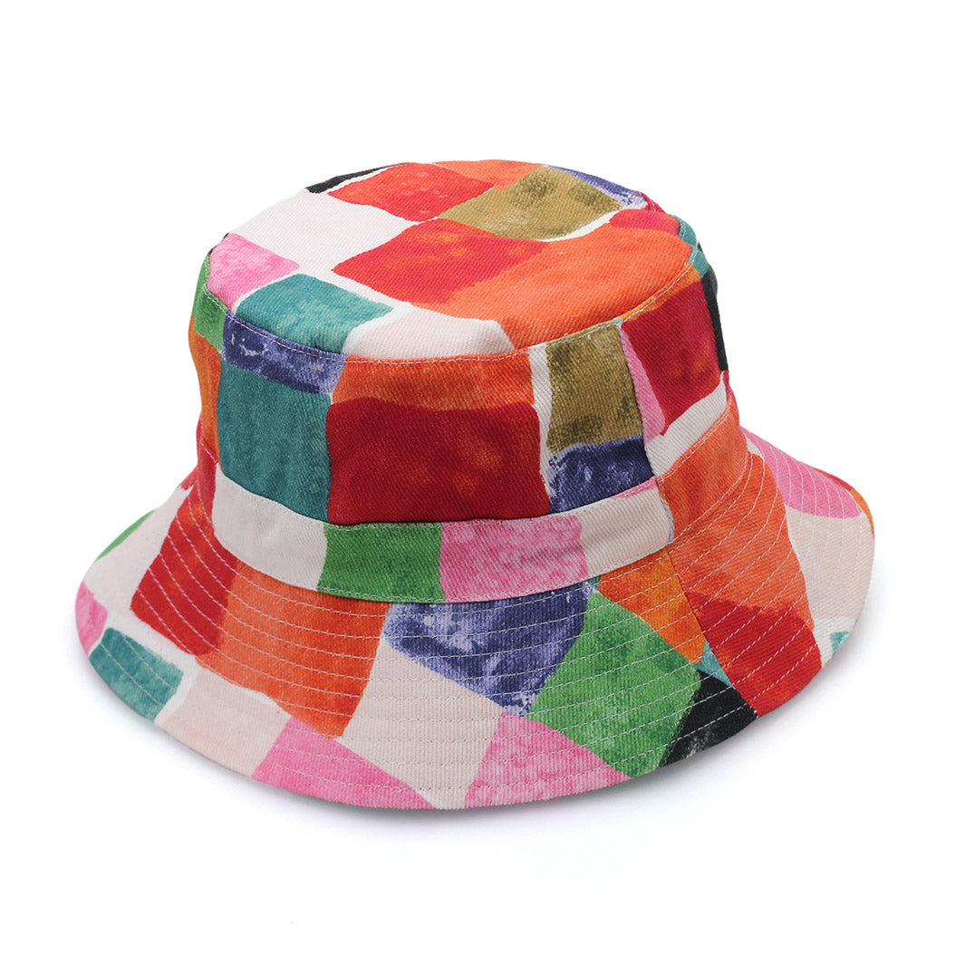 Cancer Council | Reggie Bucket Hat - Side | Abstract | UPF50+ Protection