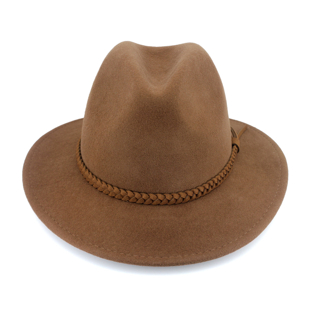 Cancer Council | Cooroy Fedora Hat - Front | Chocolate | UPF50+ Protection