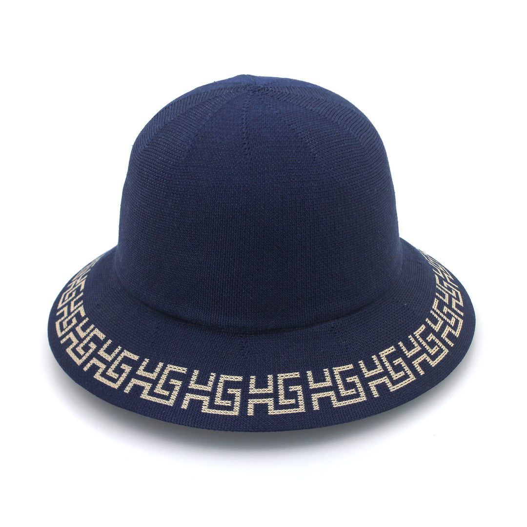 Cancer Council | Kathryn Bucket Hat - Flat | Navy/Beige | UPF50+ Protection