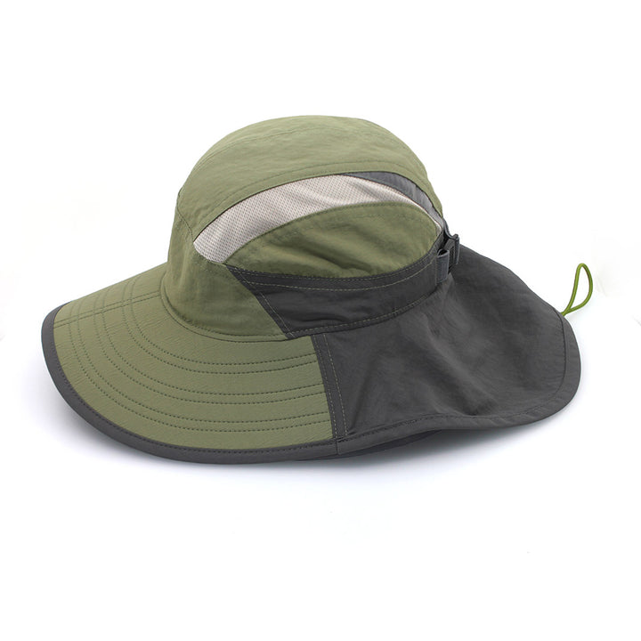 Cancer Council | Dorian Bucket Hat - Side | Green/Charcoal | UPF50+ Protection