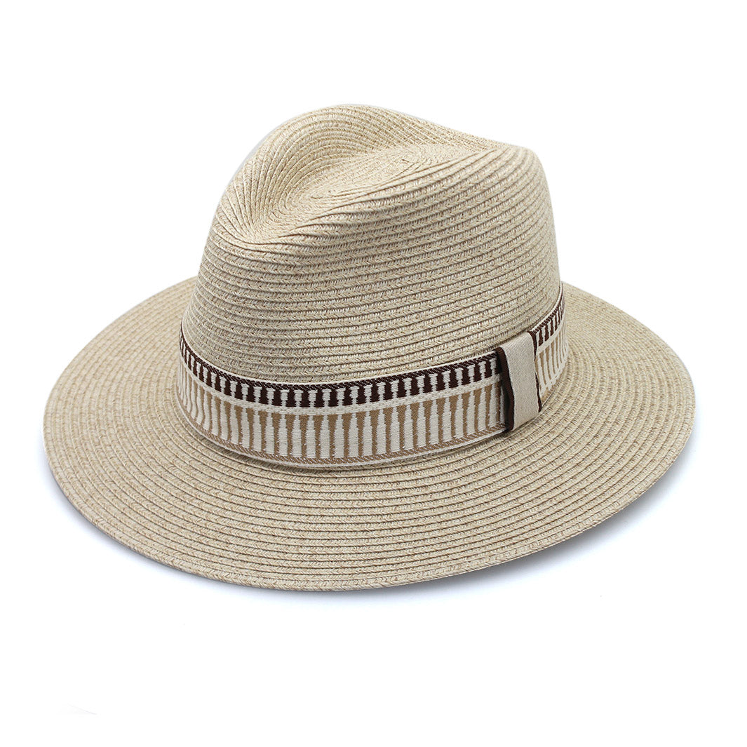 Cancer Council | Marley Fedora Hat - Angle | Camel | UPF50+ Protection