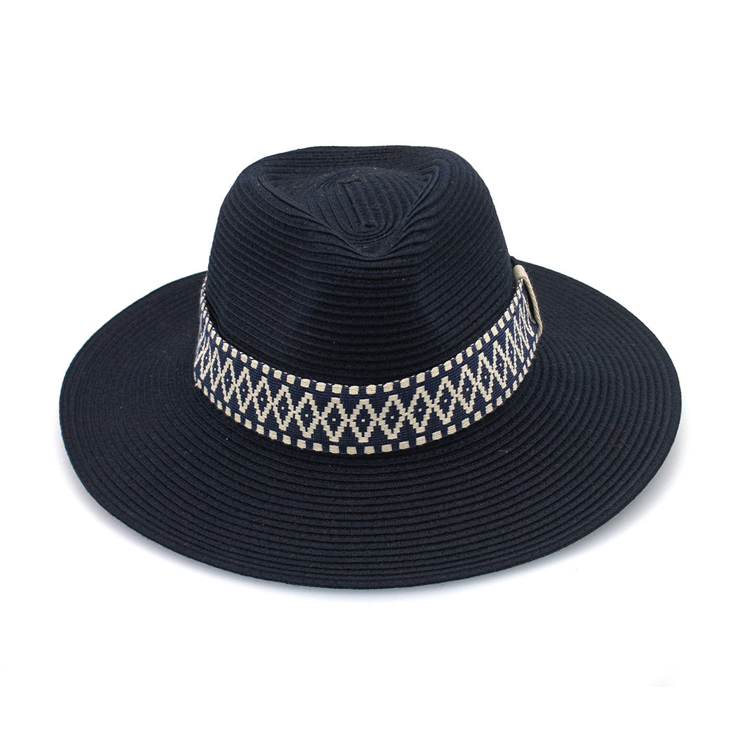 Cancer Council | Marley Fedora Hat - Front | Navy | UPF50+ Protection