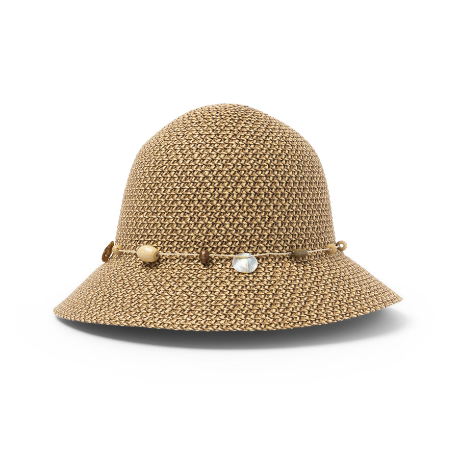 Cancer Council | Bohemian Bucket Hat - Flat | Chocolate | UPF50+ Protection