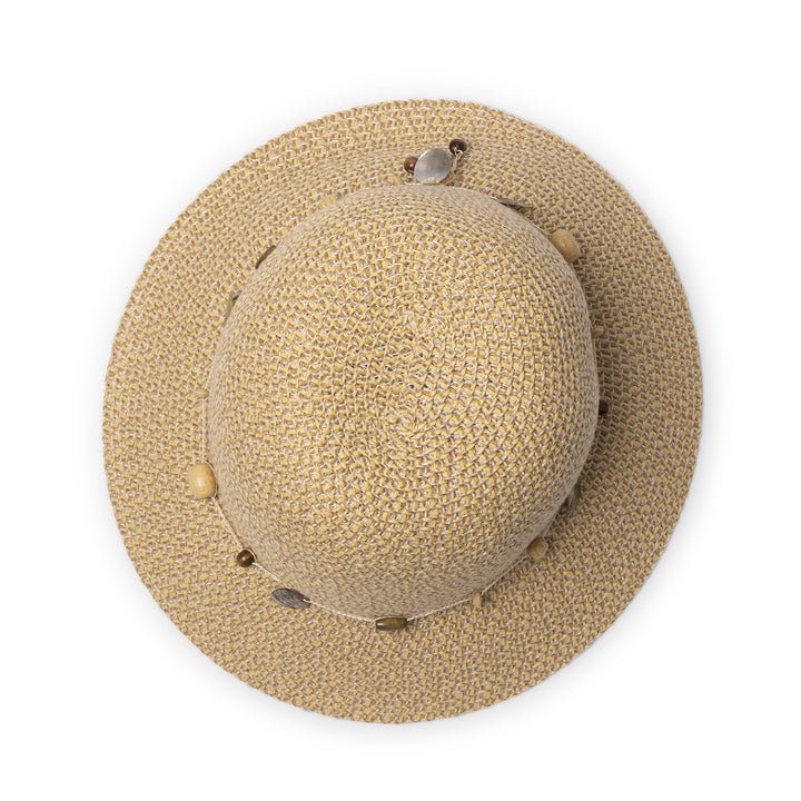 Cancer Council | Bohemian Bucket Hat - Top | Natural | UPF50+ Protection