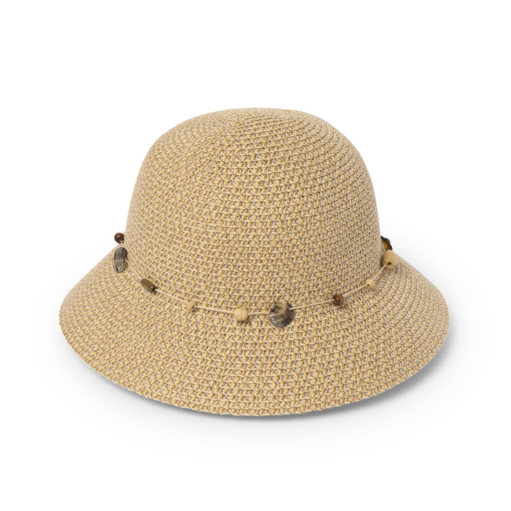 Cancer Council | Bohemian Bucket Hat - Angle | Natural | UPF50+ Protection