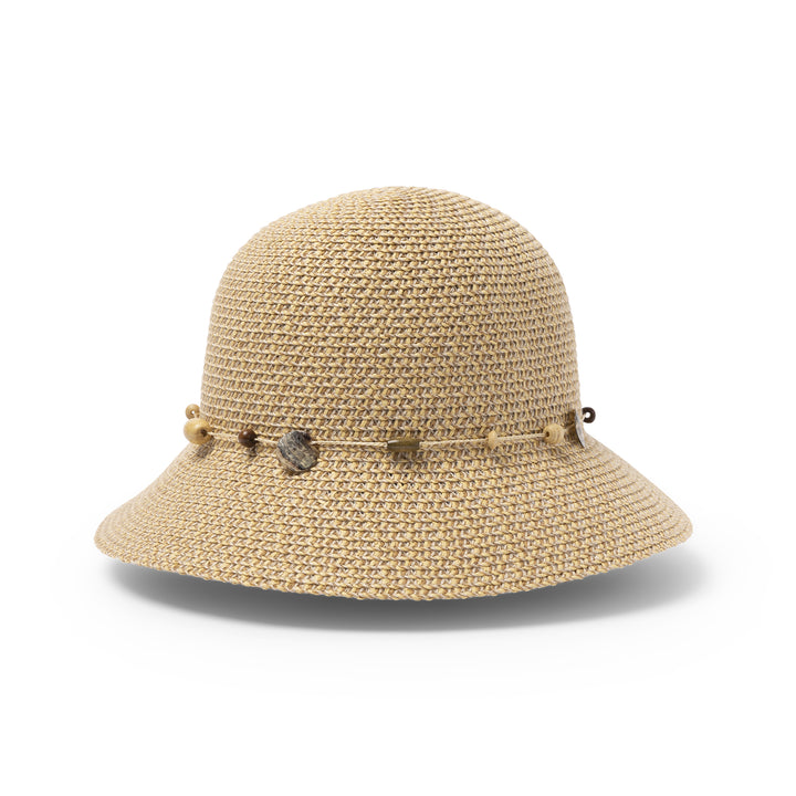 Cancer Council | Bohemian Bucket Hat - Flat | Natural | UPF50+ Protection