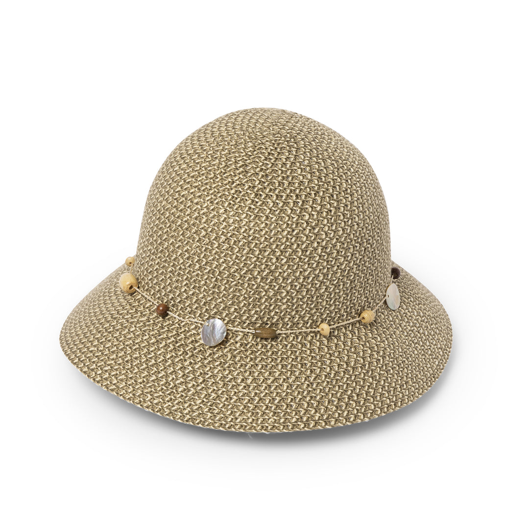 Cancer Council | Bohemian Bucket Hat - Angle | Pistachio | UPF50+ Protection