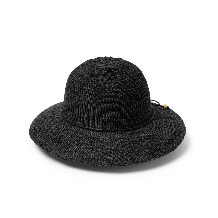 Cancer Council | Juanita Capeline Hat - Front | Black | UPF50+ Protection