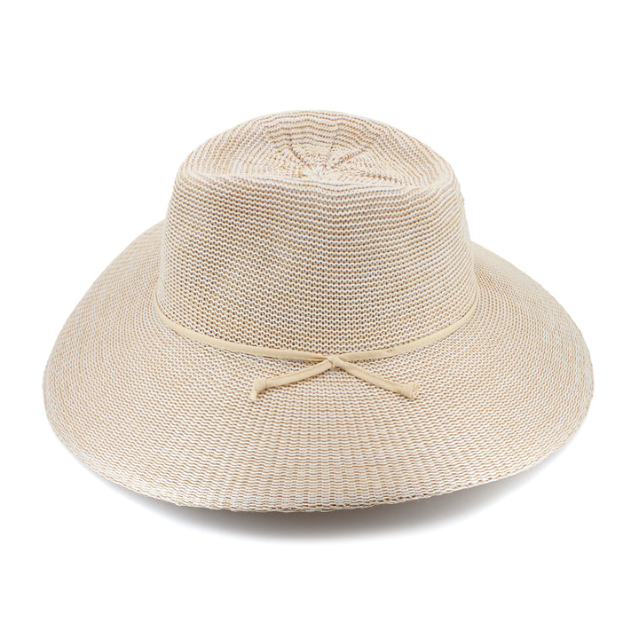 Cancer Council | Marie Wide Brim Fedora - Back | Wheat| UPF50+ Protection