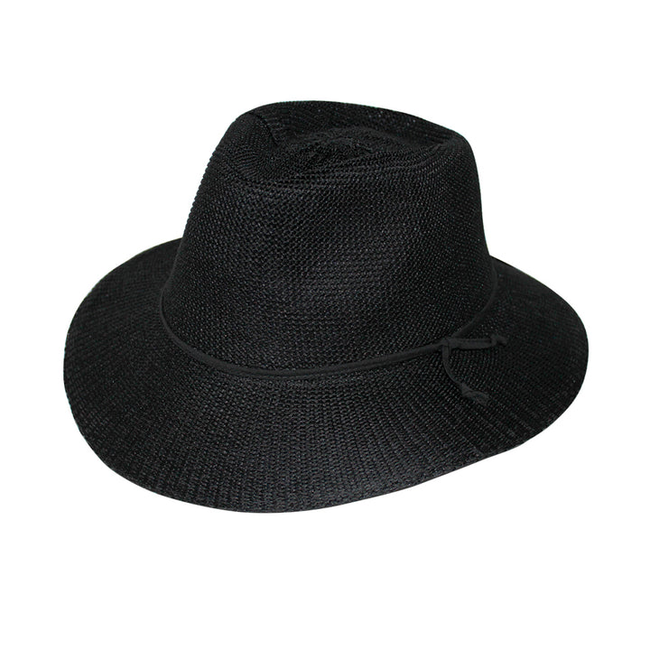 Cancer Council | Jacqui Mannish Hat -  Flat | Black | UPF50+ Protection