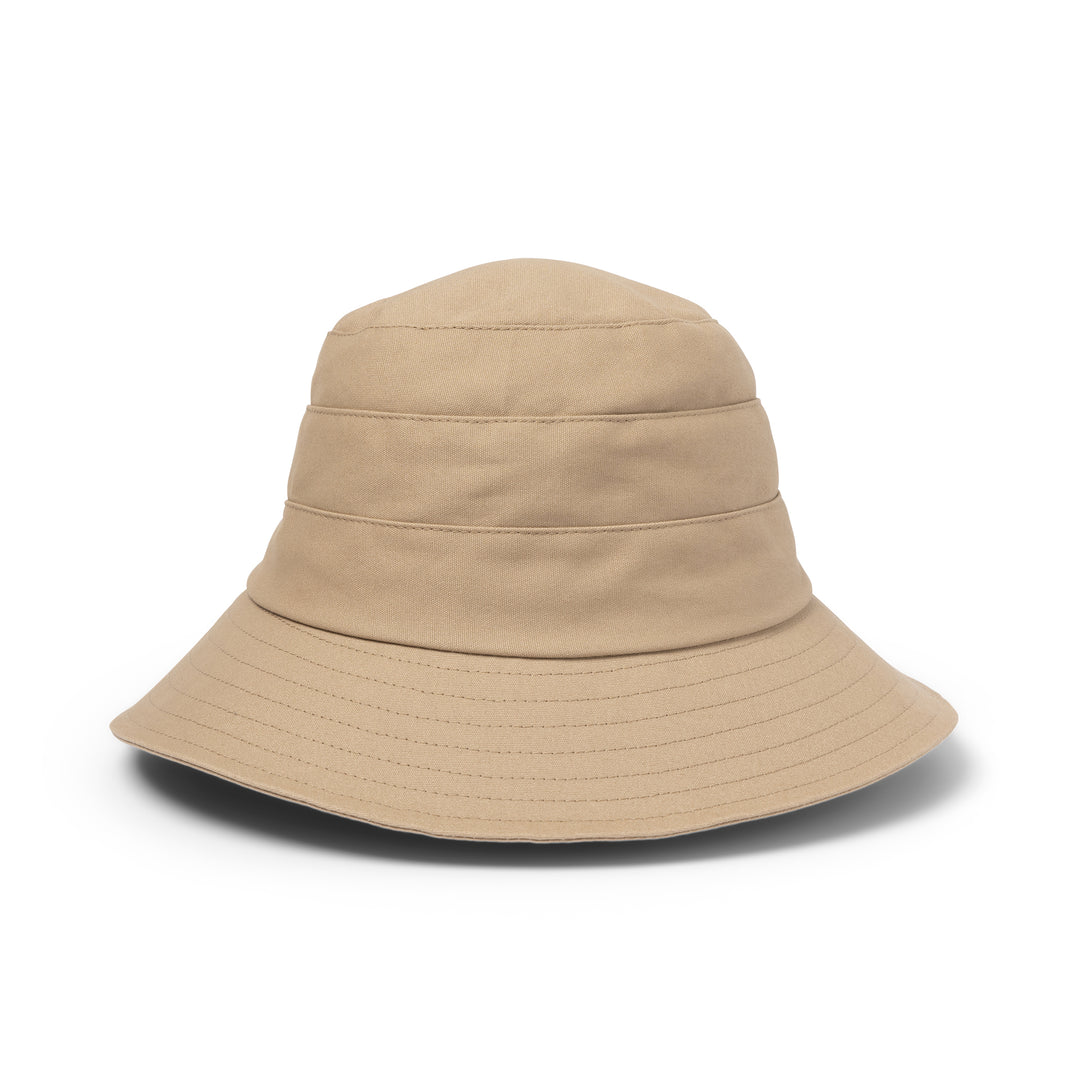 Cancer Council | Golf Bucket Hat - Flat | Beige | UPF50+ Protection