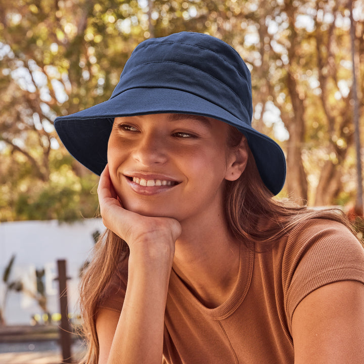 Cancer Council | Golf Bucket Hat - Lifestyle | Navy | UPF50+ Protection