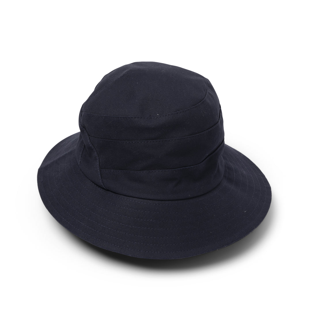 Cancer Council | Golf Bucket Hat - Angle | Navy | UPF50+ Protection