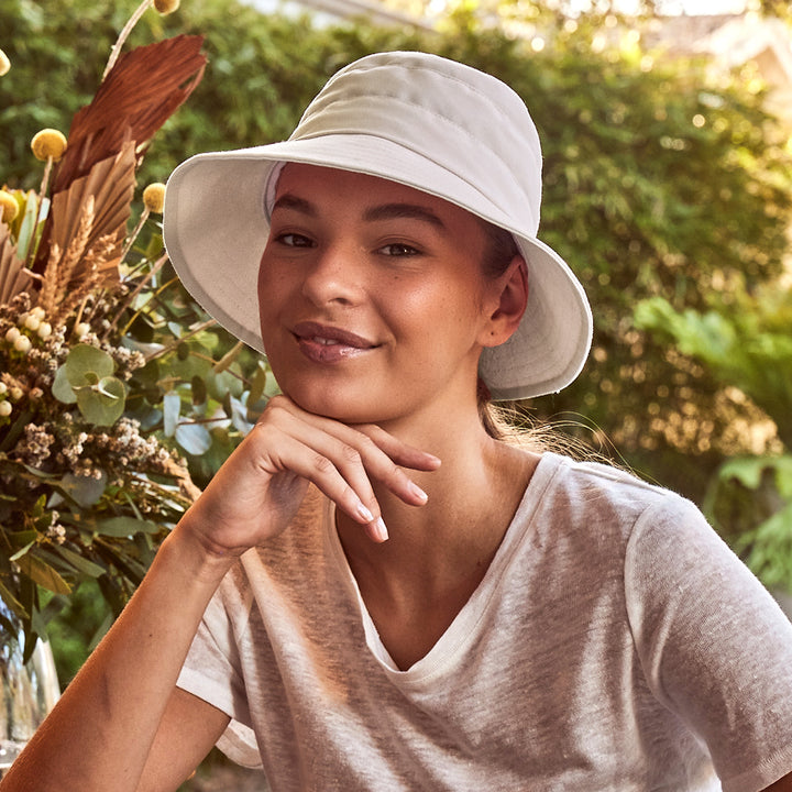 Cancer Council | Golf Bucket Hat - Lifestyle | White | UPF50+ Protection