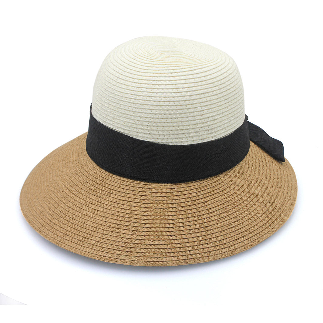 Cancer Council | Shirley Bucket Hat - Front | Ivory/Camel | UPF50+ Protection