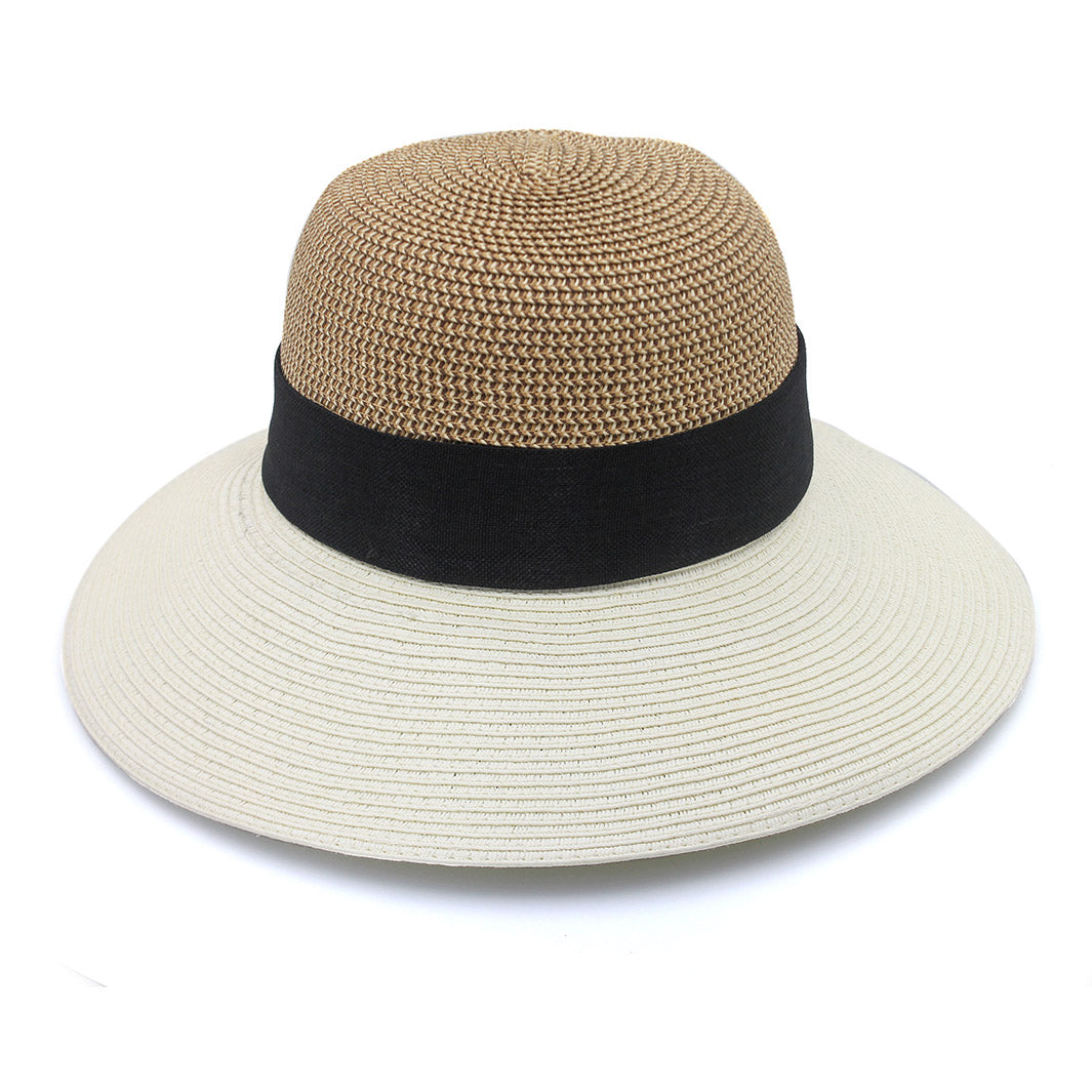 Cancer Council | Shirley Bucket Hat - Front | Mixed Camel/Ivory | UPF50+ Protection