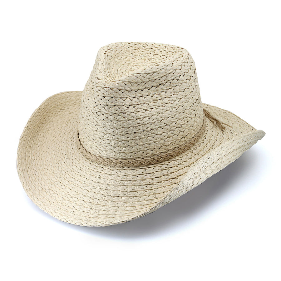 Cancer Council | Benji Cowboy Hat - Angle | Ivory | UPF50+ Protection