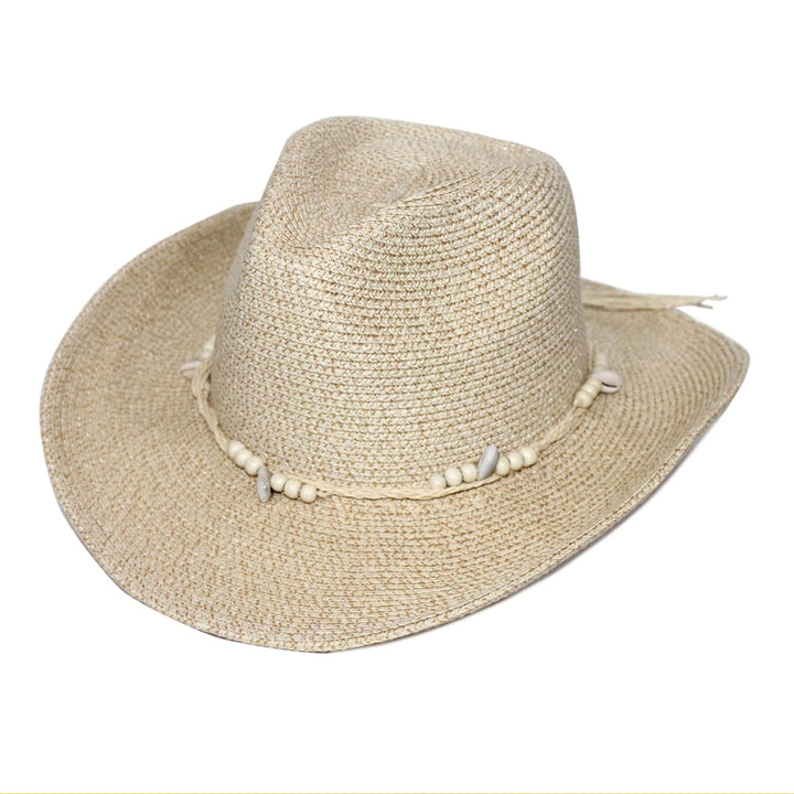 Cancer Council | Benji Cowboy Hat - Front | Wheat | UPF50+ Protection