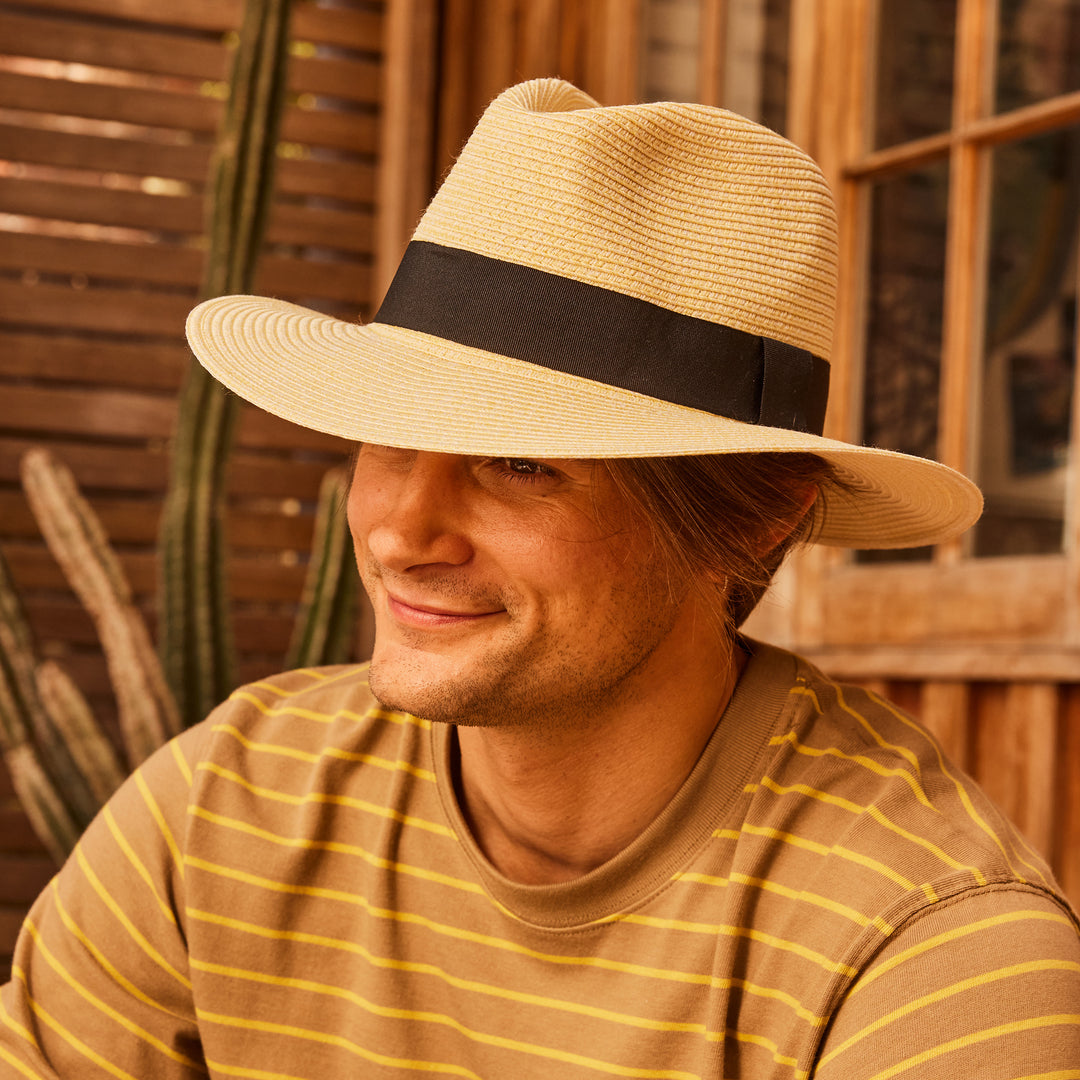 Cancer Council | Café Fedora Hat - Lifestyle | Butter Yellow | UPF50+ Protection