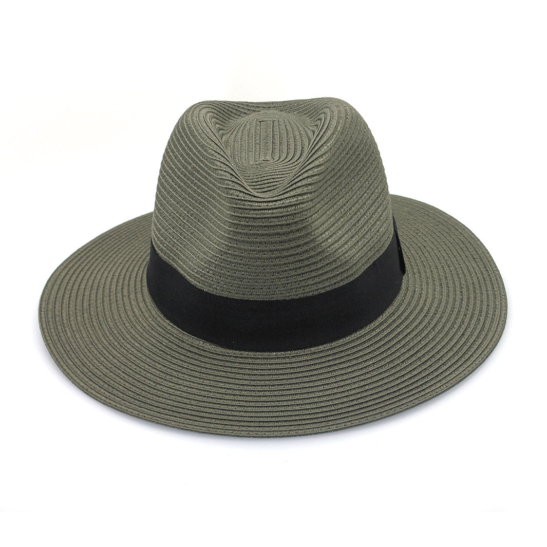 Cancer Council | Café Fedora Hat - Front | Olive | UPF50+ Protection