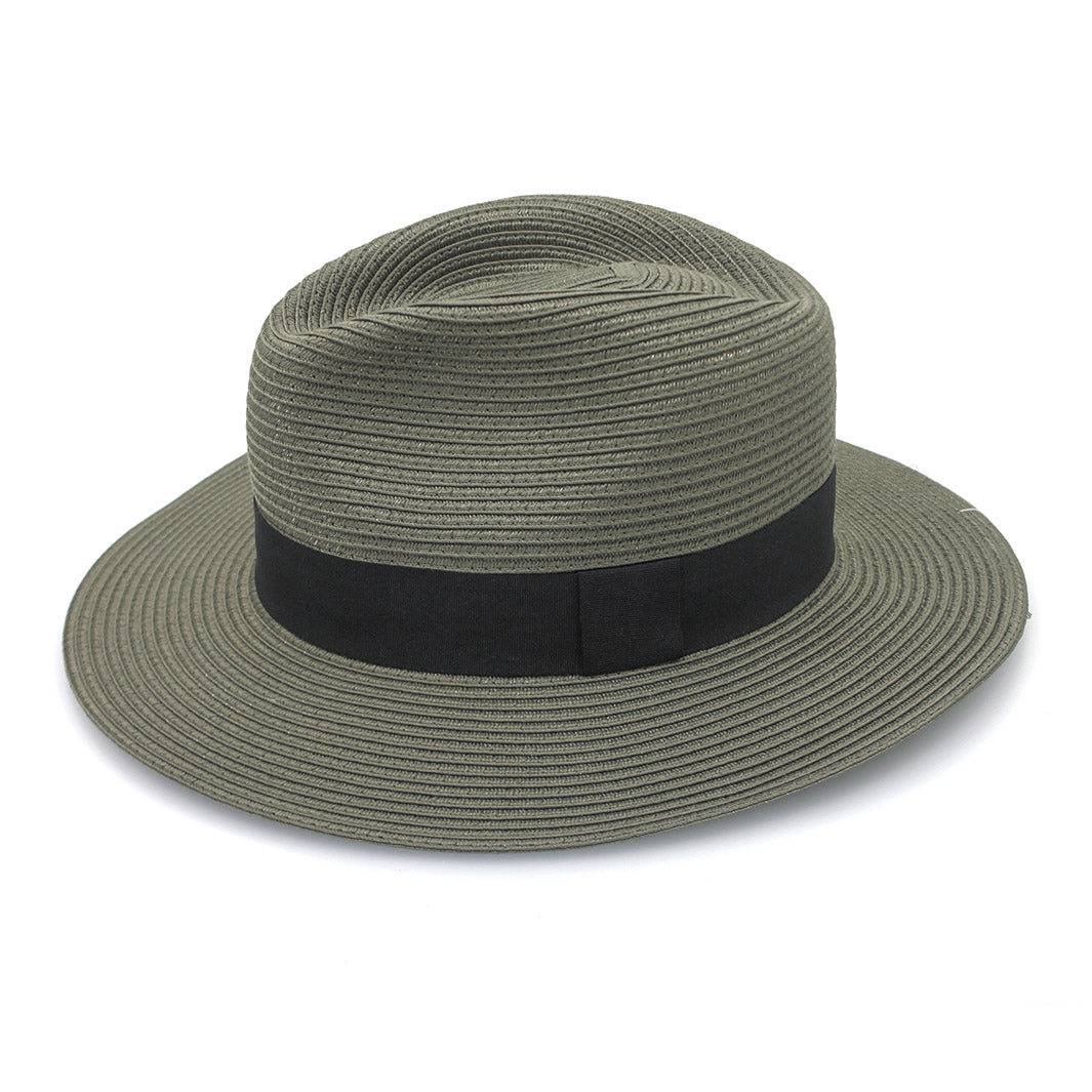 Cancer Council | Café Fedora Hat - Side | Olive | UPF50+ Protection