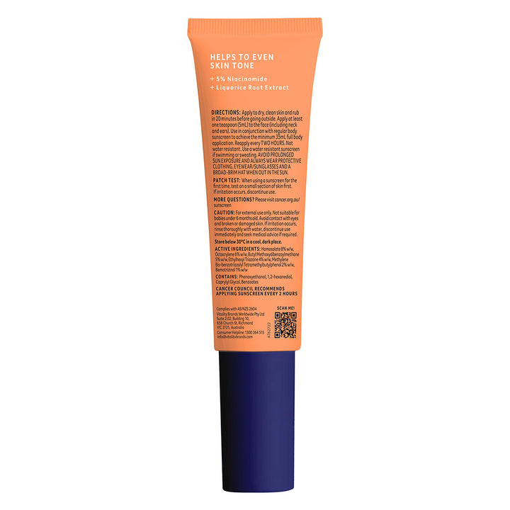 Radiance Boost SPF50+ 50ml - Back Tube