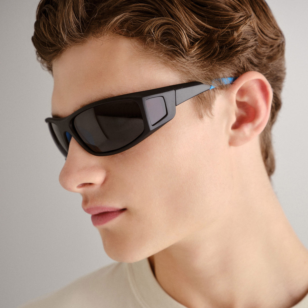 Cancer Council | Murchison Sunglasses - Lifestyle Side | Black/Blue 