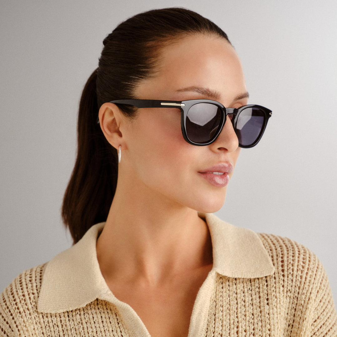 Cancer Council | Palmer Sunglasses - Angle Lfiestyle | Black